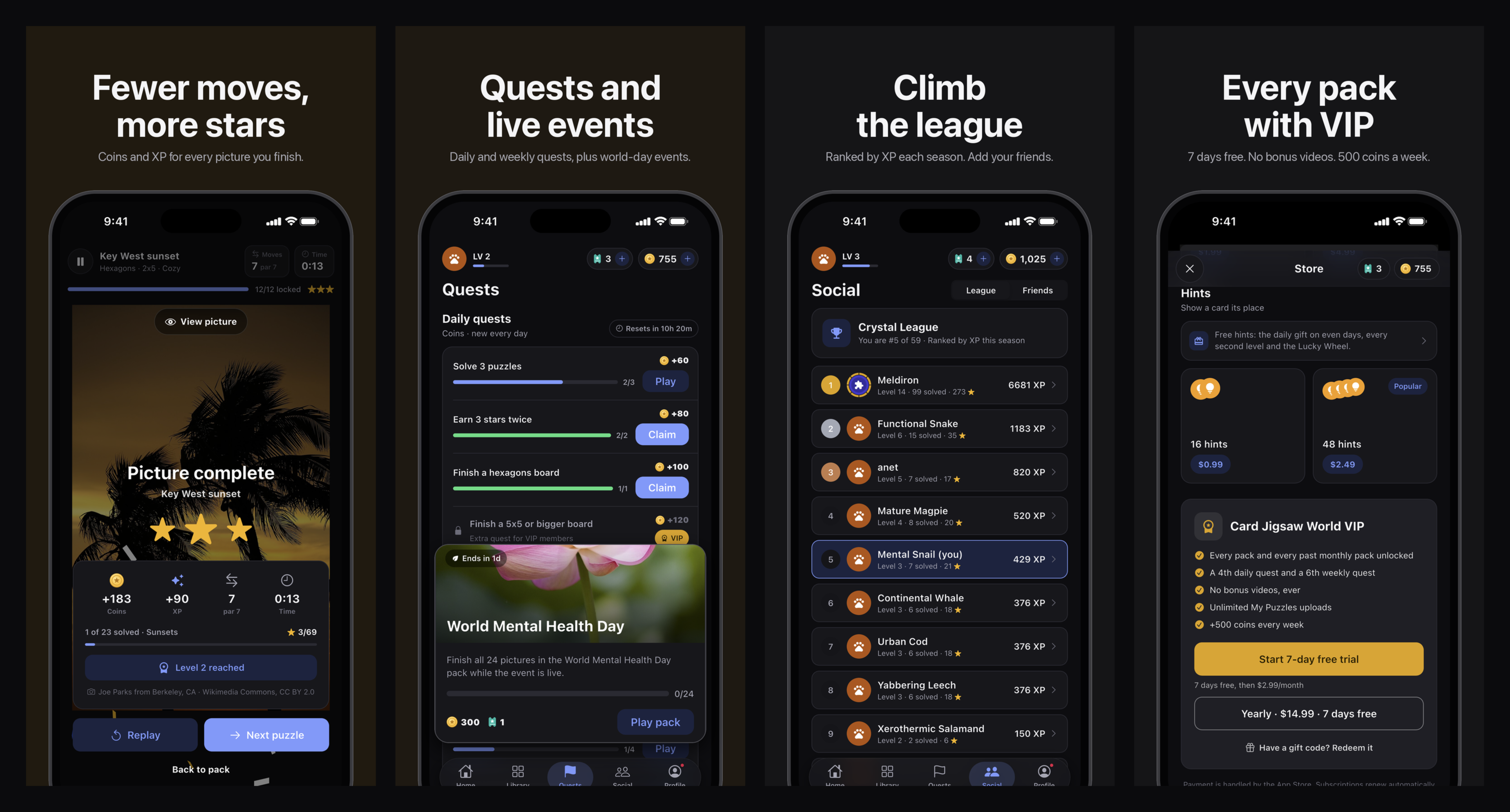 App Store slides 6 to 9