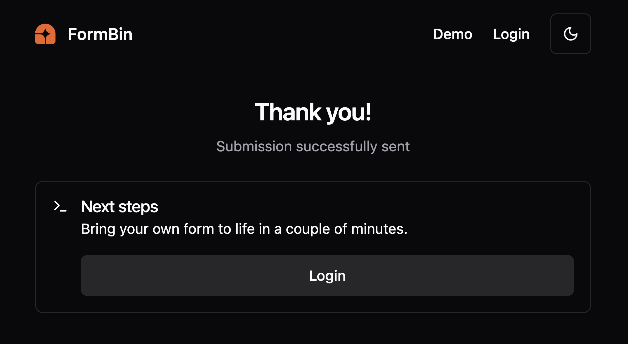 Demo thanks