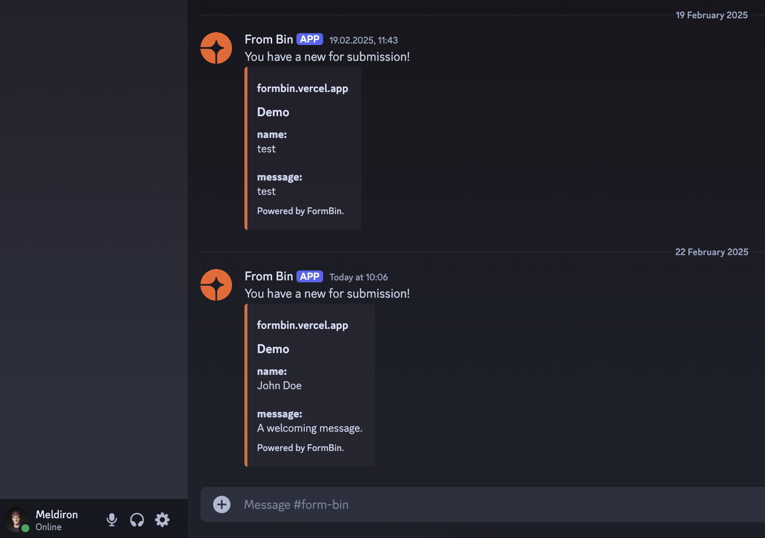 Discord integration