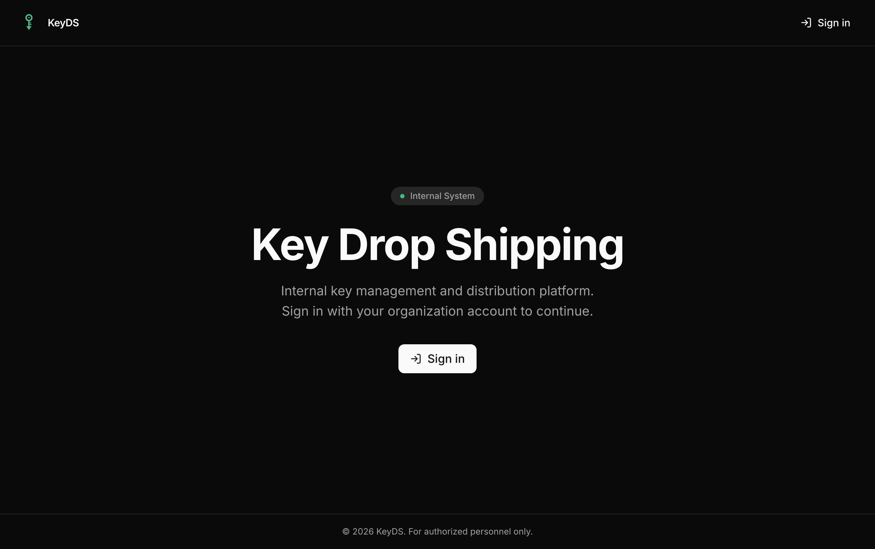 Landing page with a clear call-to-action, restricted to authorized organization members only. To make this secure, I utilized Appwrite Auth and Appwrite Teams - only members of the `admin` team are allowed to see and manage database rows. If an attacker overcomes frontend restrictions, API calls to the backend will throw 401.