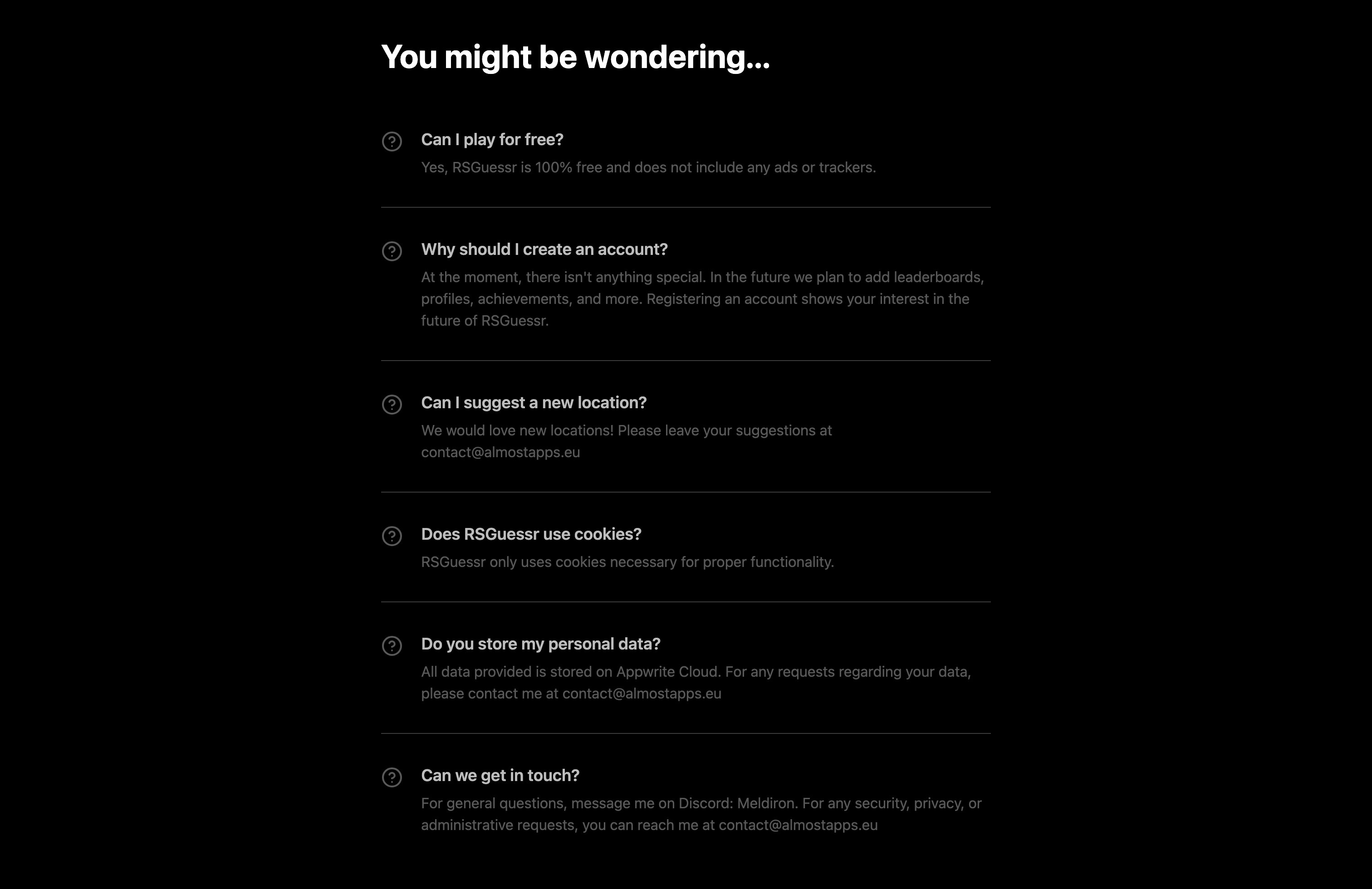 Frequently asked questions
