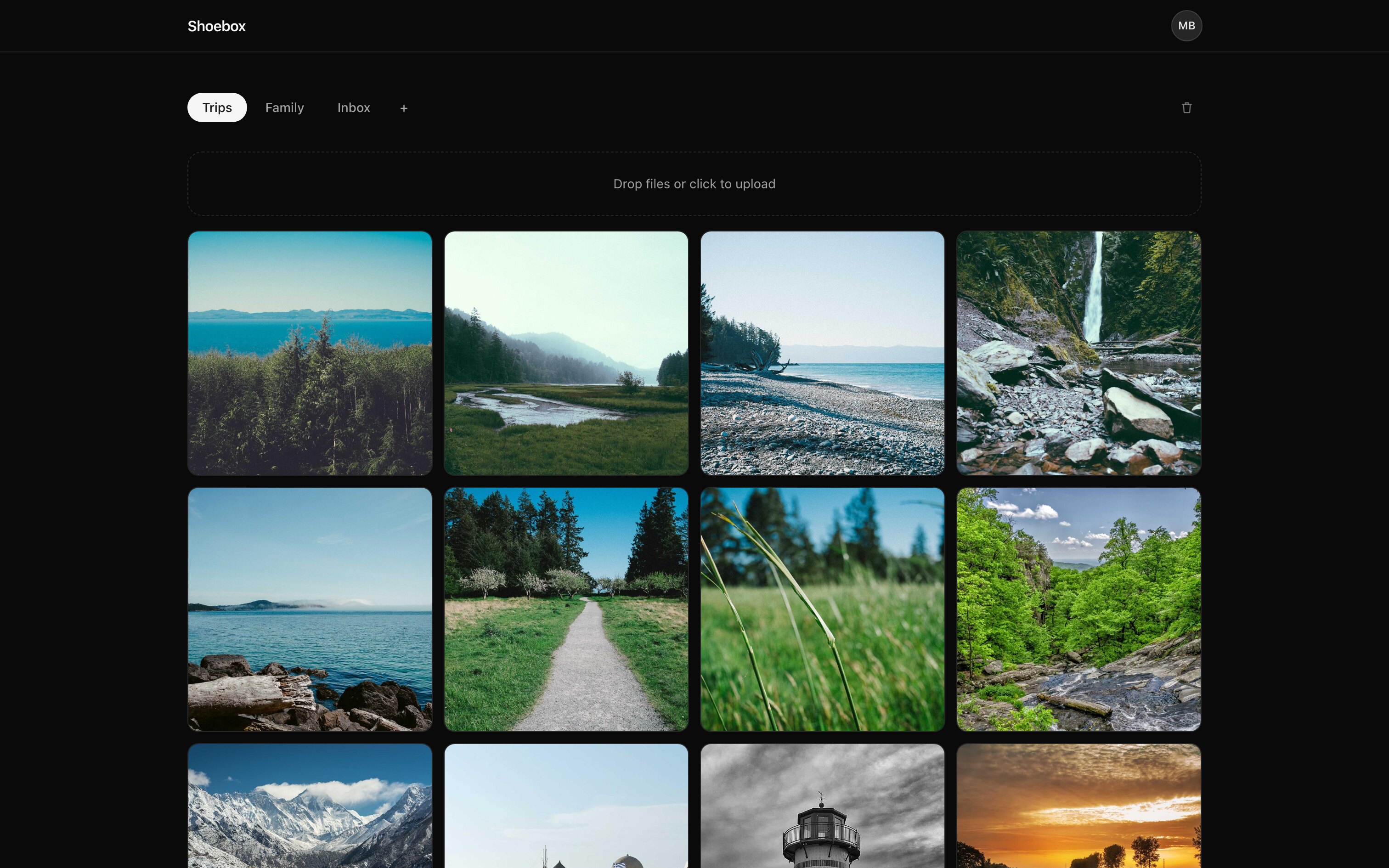 Gallery with photos